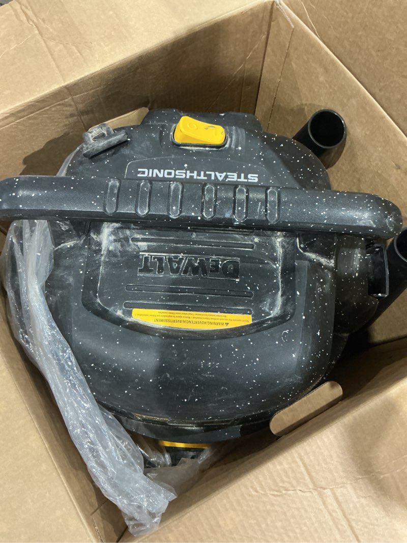 Condition photo showing Good Condition for dewalt stealthsonic portable wet/dry vacuum  dewalt stealthsonic quiet 9-gallon 5 hp corded wet/dry shop vacuum with accessories included