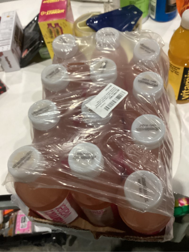Condition photo showing New/Like New for vitaminwater Shine Strawberry Lemonade Zero Sugar, Flavored Water Beverage, 20 fl oz Bottles, 12 Pack Zero Sugar Shine Strawberry Lemonade 20 Fl Oz (Pack of 12)