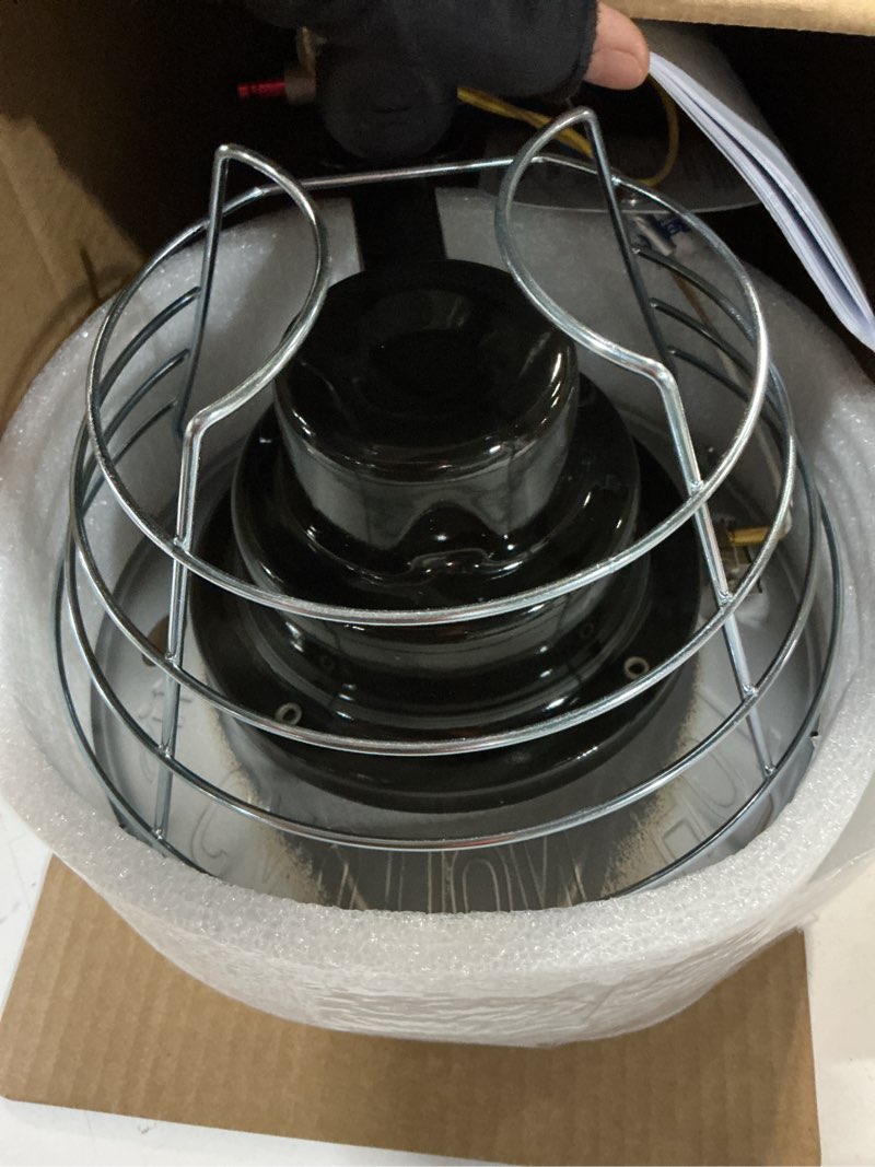 Condition photo showing Good Condition for 15,000 btu single tank top portable propane radiant heater,grey/ silver space heater