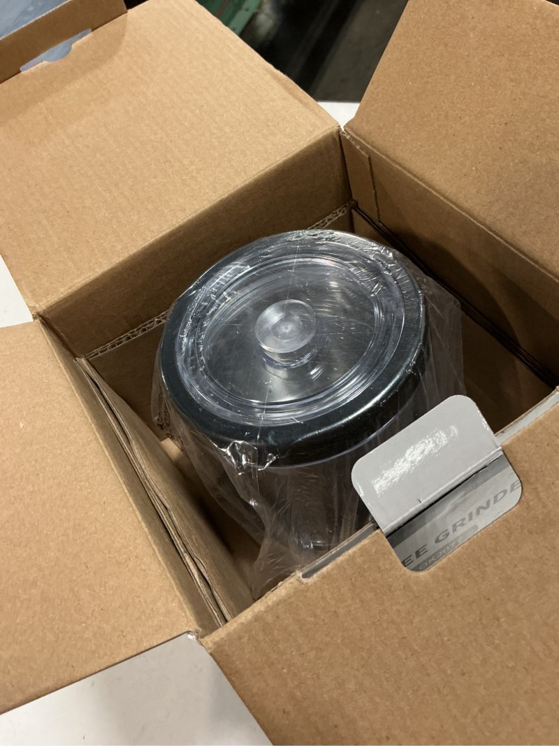 Condition photo showing Good Condition for shardor one touch coffee grinder electric, spice, herb, for coffee bean spices and seeds with 1 removable stainless steel bowl, dry grinder, silver