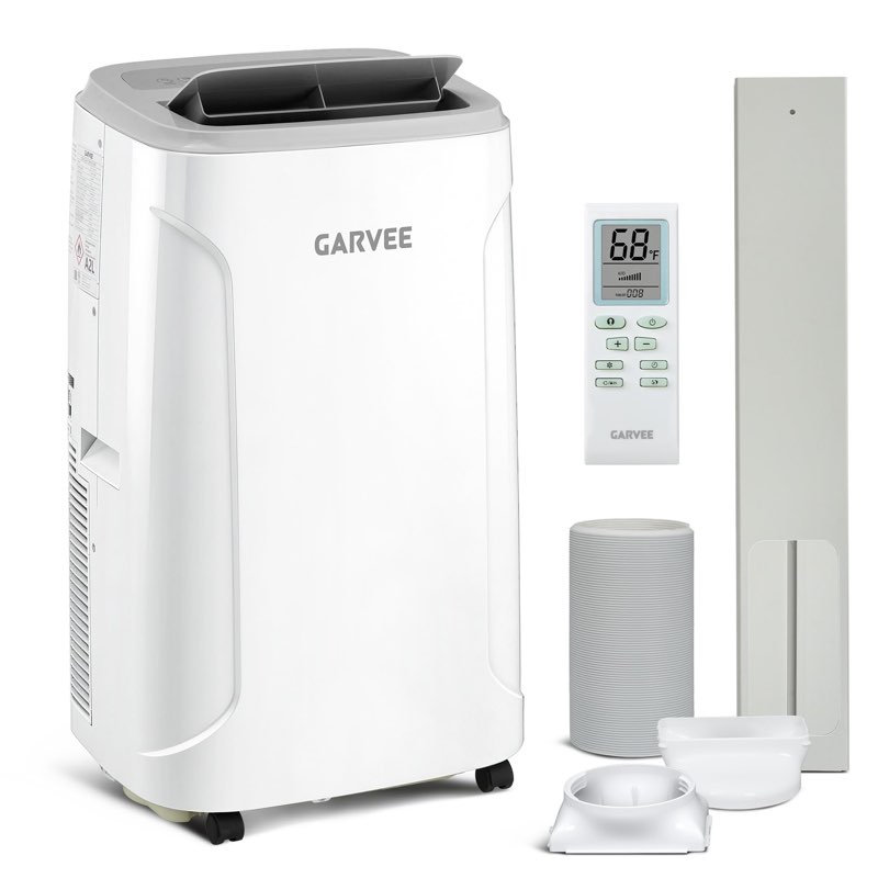 garvee portable air conditioner 14,000 btu, dehumidifier, fan with remote