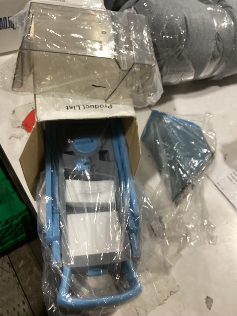 Condition photo showing Good Condition for upgrade safe mandoline slicer for kitchen, vegetable chopper and slicer, potato slicer thickness adjuster, french fry cutter, veggie onion dicer faster kitchen mandolin for meal prep (blue)