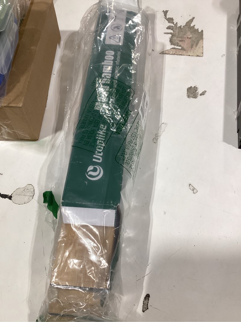 Condition photo showing As Is for Utoplike 4 pcs Bamboo Kitchen Drawer Dividers Large, Adjustable Drawer Organizers, Spring Loaded, Works in Kitchen, Dresser, Bathroom, Bedroom, Drawer, Desk Natural Large