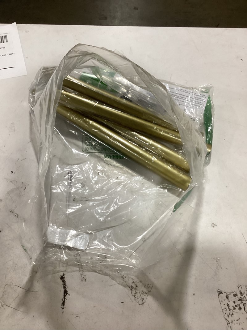 Condition photo showing Good Condition for Gold Curtain Rod, Room Darkening Rods for Windows 28 to 48 Inches(2.3-4Ft), Wrap Around Curtain Rods, Heavy Duty Blackout Drapery, Modern Decorative Window Treatment Rod, Gold 28-48" Gold