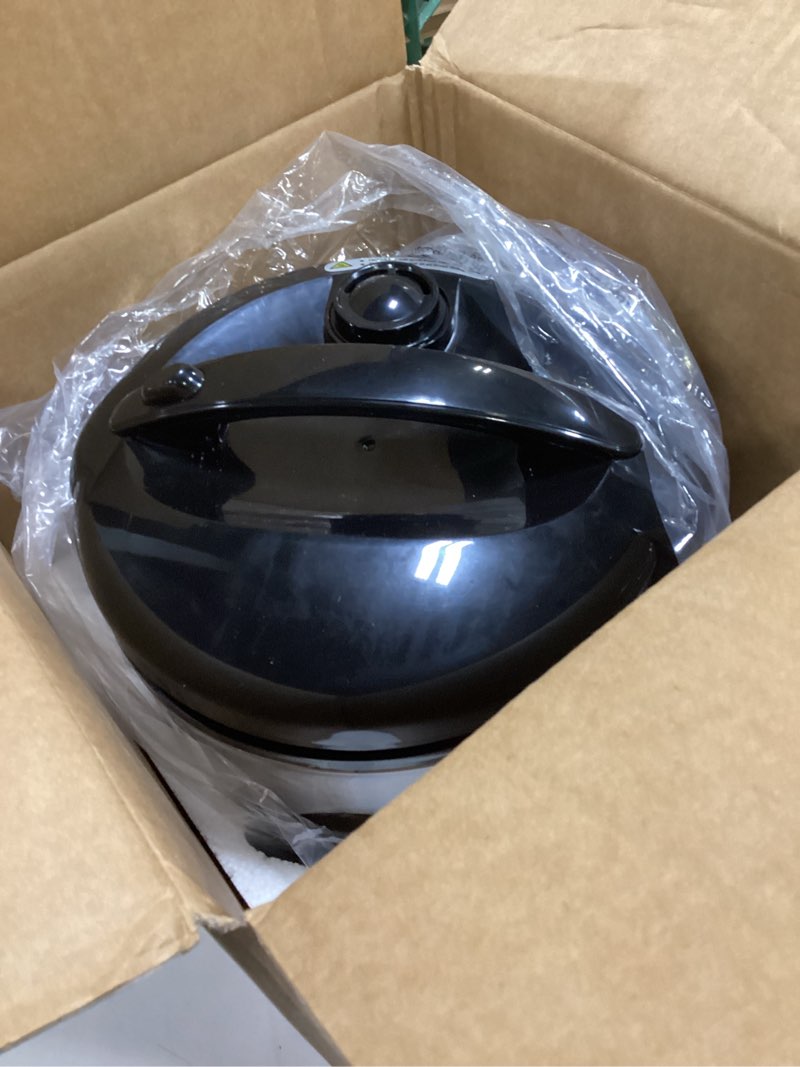 Condition photo showing As Is for Electric Rice Cooker with One Touch for Asian Japanese Sushi Rice, 5-Cup Uncooked with Stainless Steel Inner Pot, Removable Inner Cover and Steamer, Silver