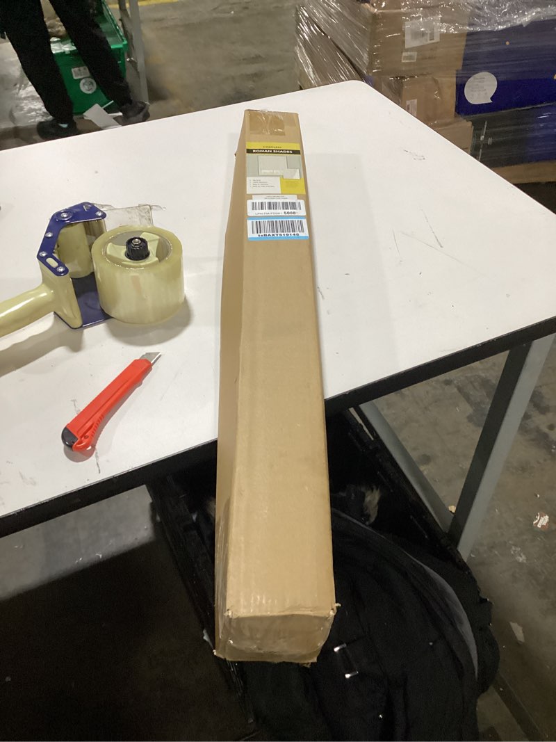 Condition photo showing Good Condition for No Tools No Drill Cordless Roman Shades for Indoor Windows 100% Blackout, for Window Size 30" W × 48