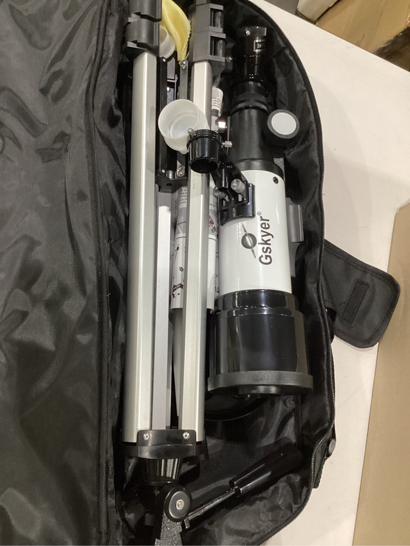 Condition photo showing New/Like New for gskyer telescope, 70mm aperture 400mm az mount astronomical refracting telescope for kids beginners - travel telescope with carry bag, phone adapter and wireless remote. az70400