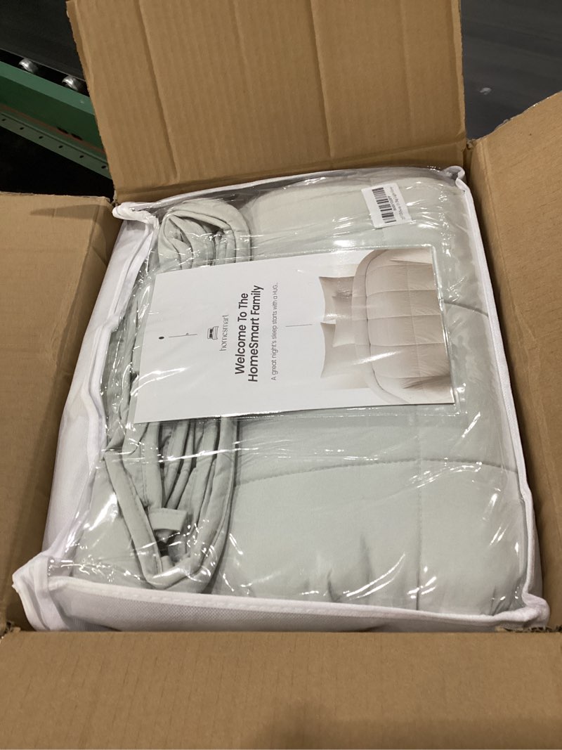 Condition photo showing Good Condition for homesmart 30 lbs weighted blanket queen size - medium pressure blanket - premium ultra soft- 30lbs misty grey queen | 30lbs