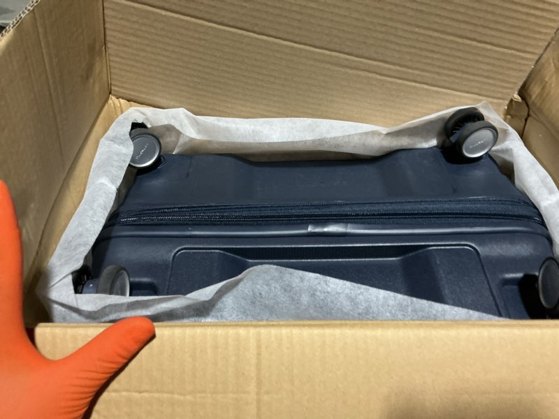 Condition photo showing Good Condition for samsonite elevation plus - large hardside luggage - scratch resistant polypropylene shell, rightheight™ adjustable handle, integrated airtag holder, tsa lock, wetpak™ compartment - midnight blue large midnight blue