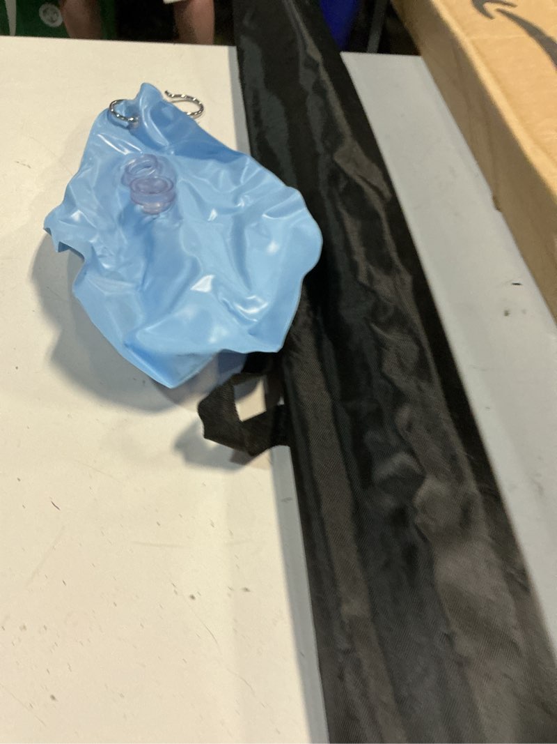 Condition photo showing Good Condition for adjustable tripod x banner stand,23 x 63 to 32 x 78 inch x frame banner stand with portable retractable carrying bag and water bag for trade show exhibition marke