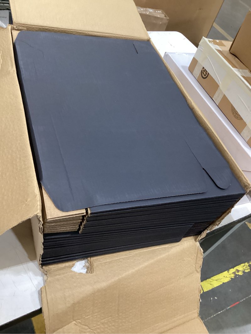 Condition photo showing Good Condition for 24 pack 13x10x2 inches black shipping boxes?3 layers corrugated cardboard box, mailer boxes for packaging mailing gifts digest book giving productswrap boxes with lids (13''x10''x2'')