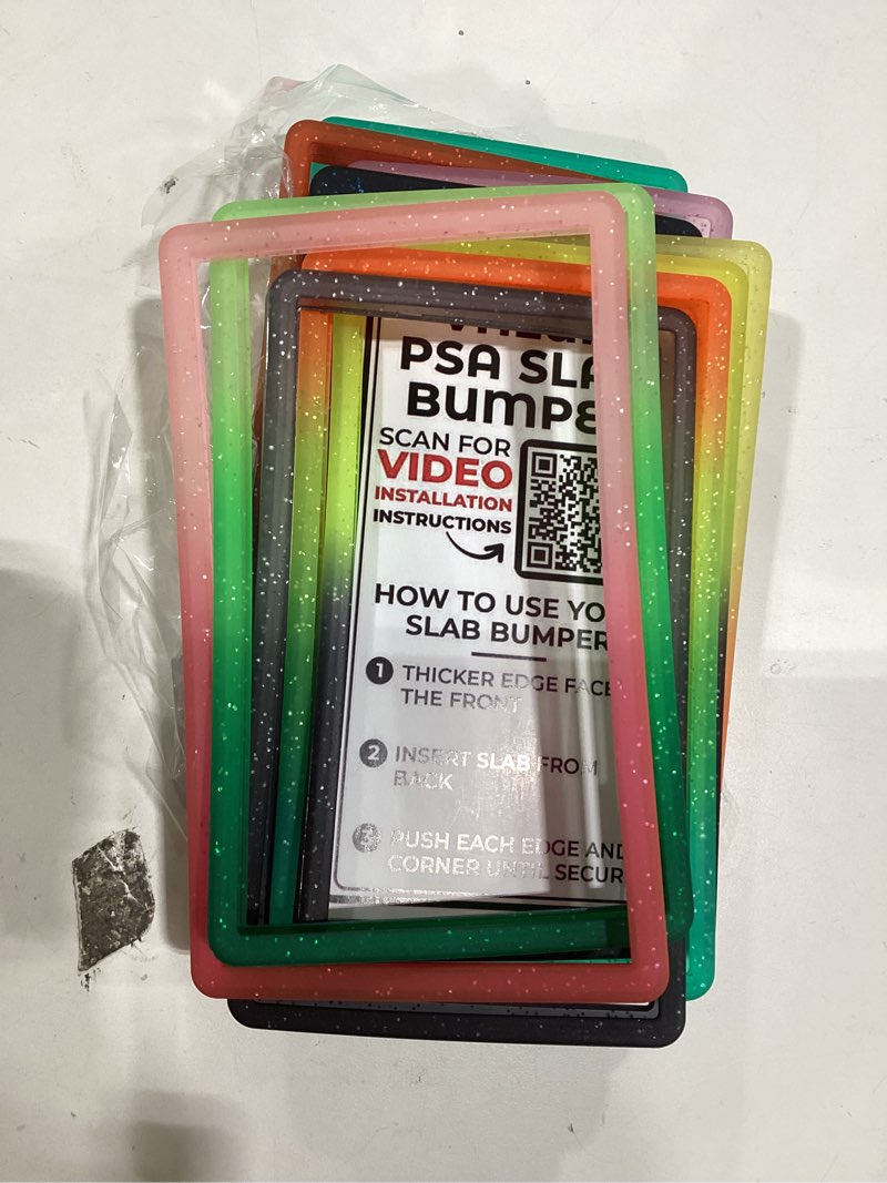 VALUN PSA Slab Bumper 10 PACK (SPARKLE MANIA LIMITED EDITION) – Hard TPU PSA Slab Protector Guard fo