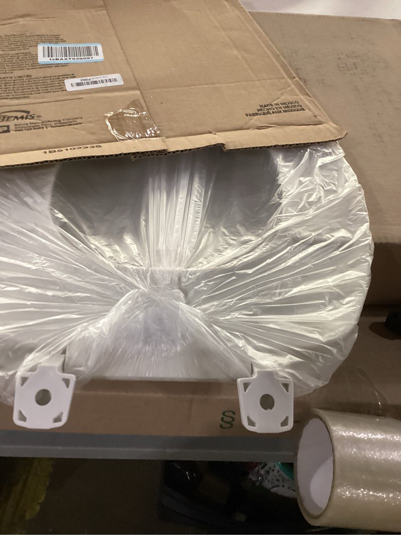 Condition photo showing As Is for bemis 170 durable plastic toilet seat, elongated, white