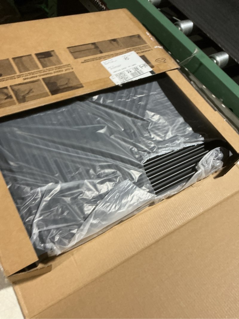 Condition photo showing Good Condition for WOWSTAR 12-Pack 3D Wall Panels 19.7" x 19.7", Black Slat Wall Panels for Living Room Wall Decor, Mod