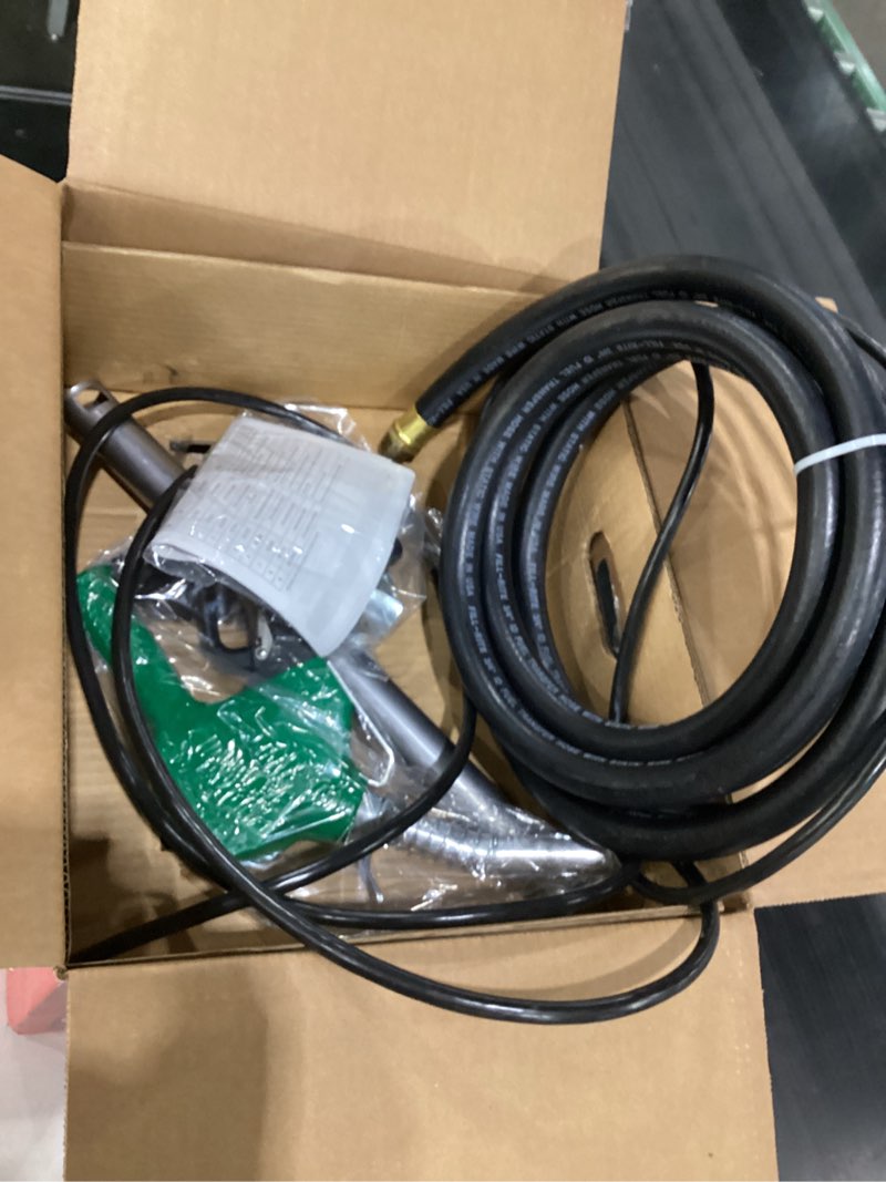 Condition photo showing New/Like New for Fill-Rite FR1210HA1 12V 15 GPM Fuel Transfer Pump with Discharge Hose & Automatic Nozzle, Green - Gasoline, Diesel, Kerosene, Ethanol & Methanol Blends & Biodiesel Auto Nozzle (Green)