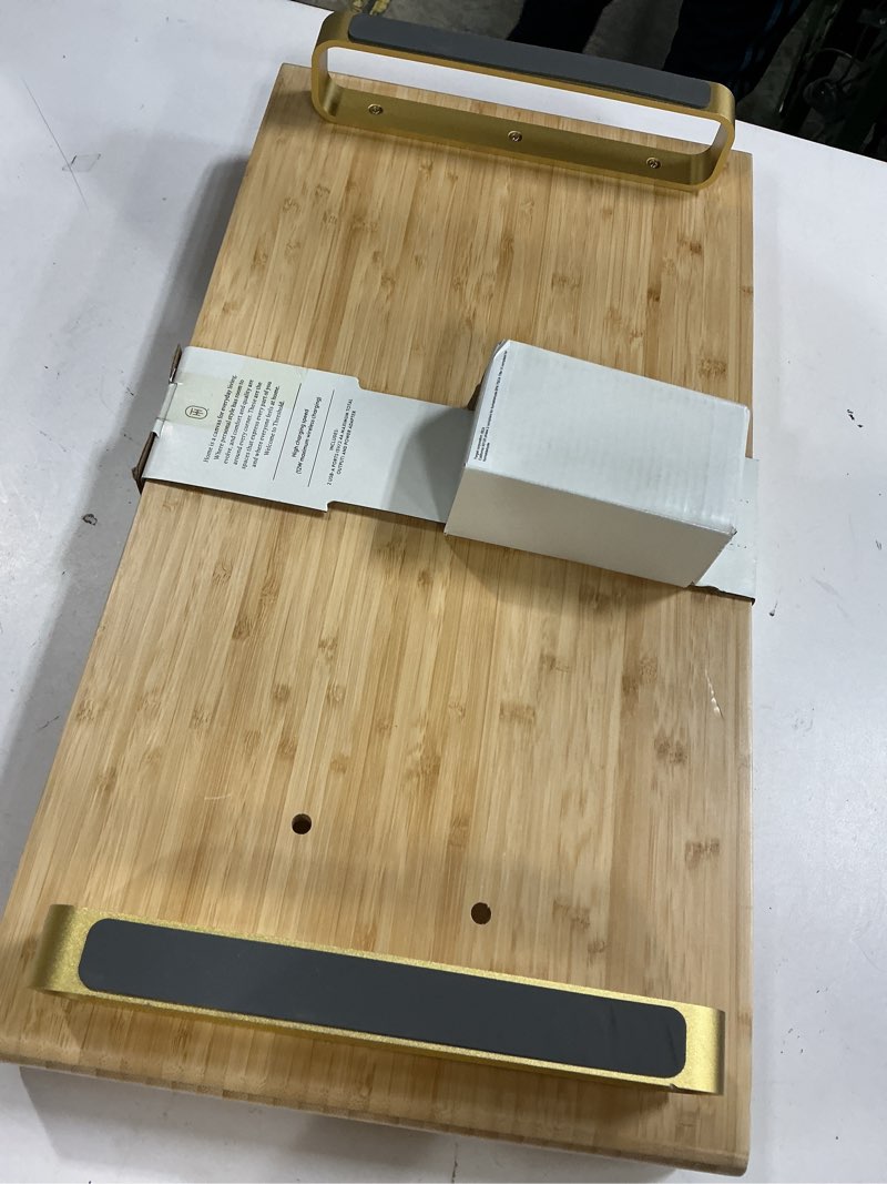Condition photo showing Good Condition for monitor riser with usb and wireless charging brown - threshold™