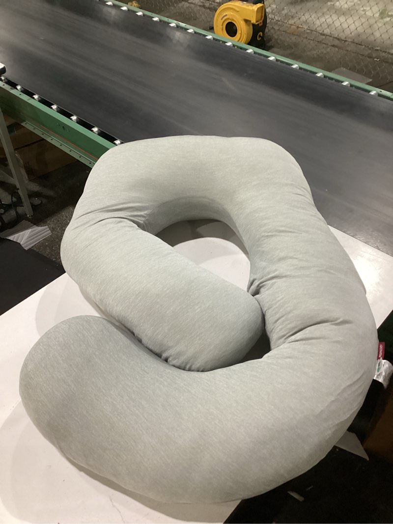 Condition photo showing Good Condition for momcozy pregnancy pillow for sleeping - u shaped full body maternity pillow | removable cover, support for back, legs, belly, hips for pregnant women, side sleeper, pregnancy gifts & essentials, 57 inch grey