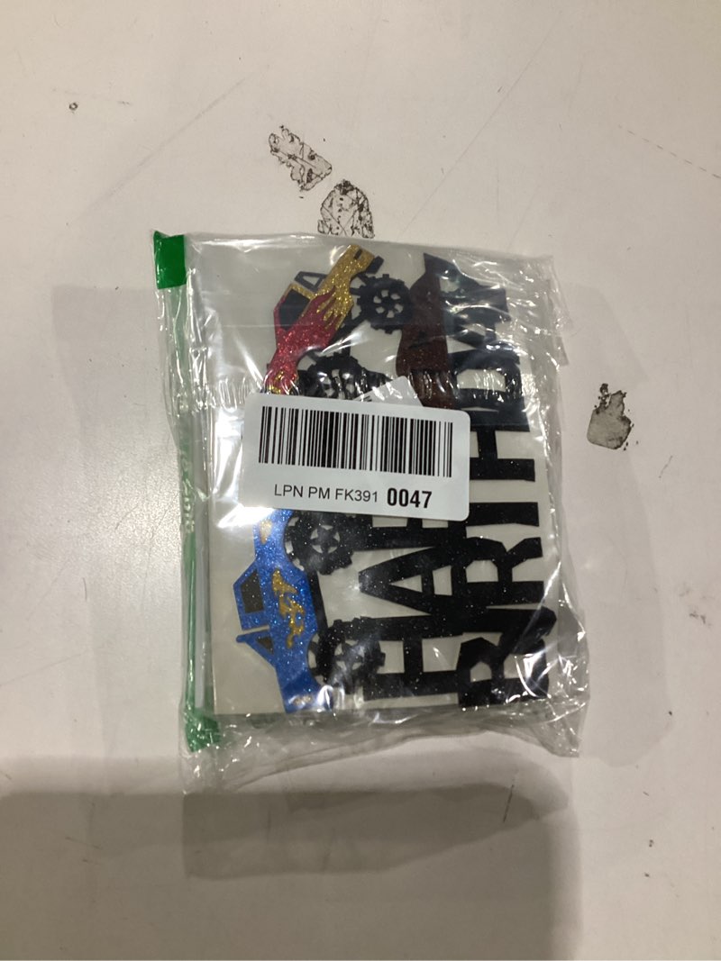Condition photo showing Good Condition for 29 PCS Monster Truck Cake Topper Monster Car Theme Birthday Party Supplies - Happy Birthday Cake Toppers & Cupcake Toppers
