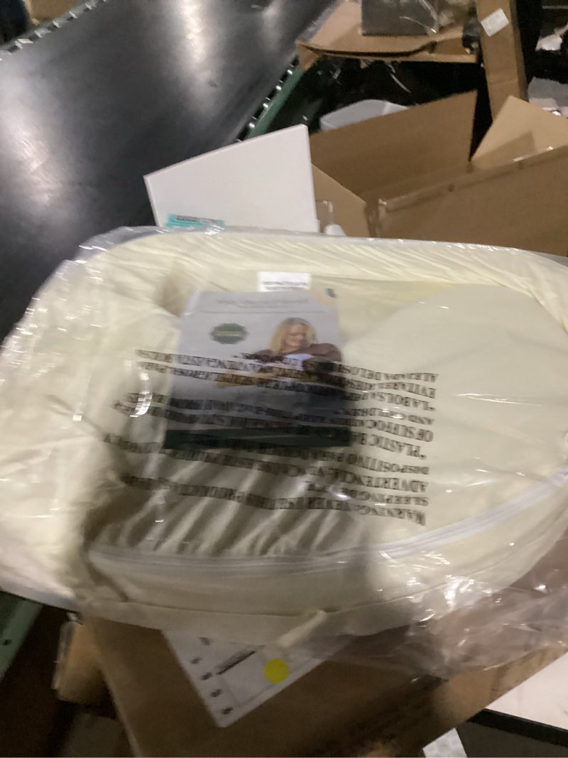 Condition photo showing Good Condition for My Brest Friend Super Deluxe Nursing Pillow - Enhanced Comfort & Ergonomic Breastfeeding Pillow for Ultimate Support For Mom & Baby - Adjustable and with Handy Side Pocket, Platinum Platinum Super Deluxe