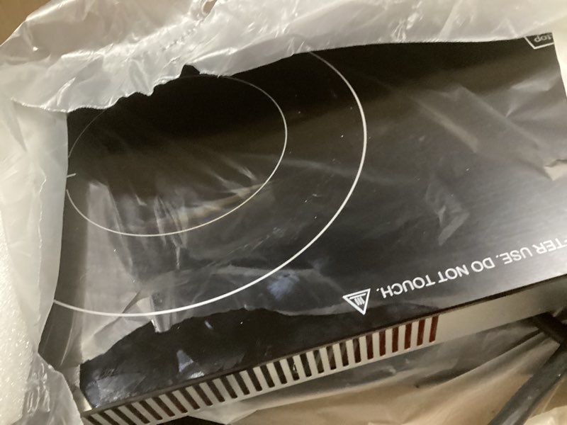 Condition photo showing New/Like New for duxtop 1800w induction cooktop 2 burner, built-in induction burners, double induction and infrared cooktop, electric hot plate for cooking, electric stove with sensor touch control, 9820hlbi