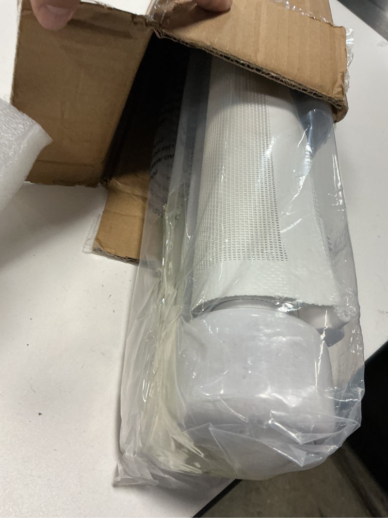 Condition photo showing Good Condition for miumoon 50 inch retractable baby gates 34 inch tall, retractable gate with reinforced strip design to prevent crawling through, retractable dog gate for stairs, doorways, hallways white 34" tall x 50" wide