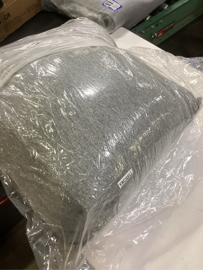 Condition photo showing Good Condition for Small Wedge Pillow Headboard Reading Pillow for Sitting Up in Bed Adult Backrest Triangle Bolster Pillow for Couch Daybed Cushion Lumbar Body Support Leg Positioning?Gray, Small? Small?23.5x8x20 Inches Grey