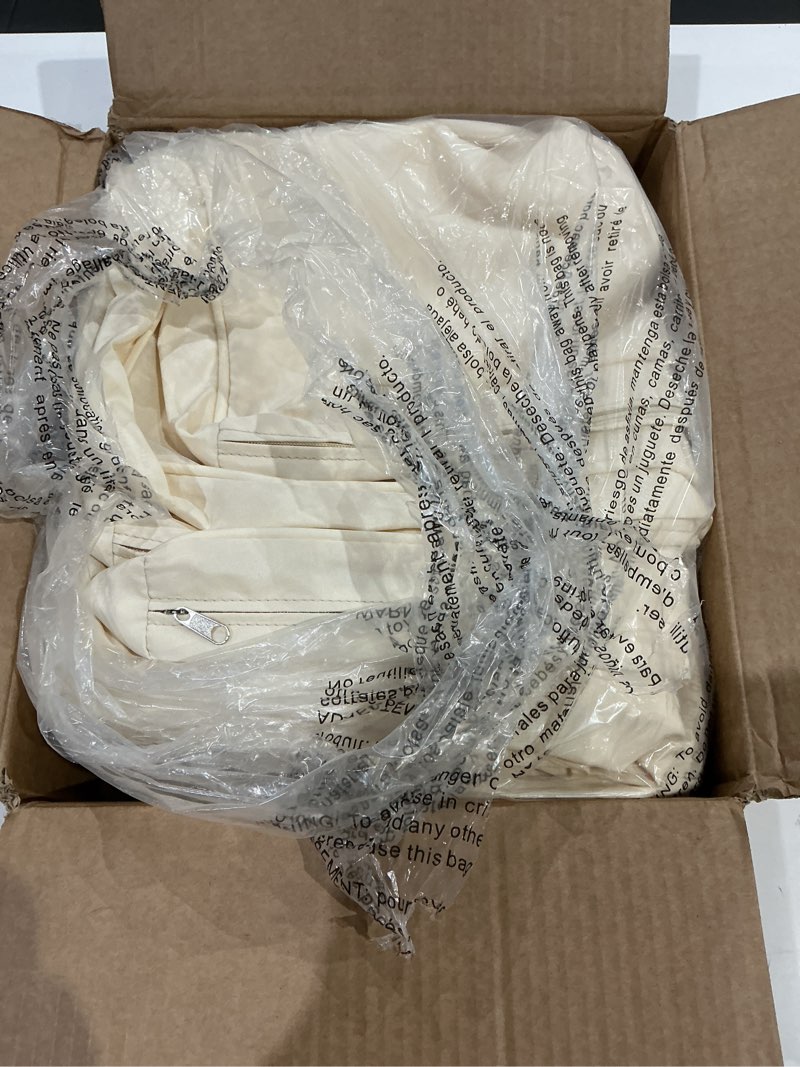 Condition photo showing Good Condition for 14pcs patio cushion covers,patio seat protectors splash-proof, washable outdoor couch cushion covers replacement with zippers, slipcovers sofa chair cover(beige,cover only,24 x 24 x 3.15 inches) 14pcs-beige 24 x 24 x 3.15 inches