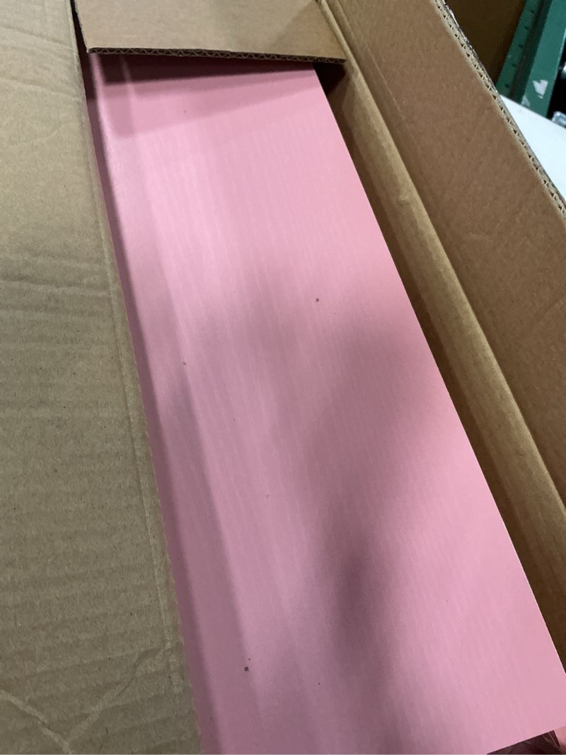 Condition photo showing Good Condition for upsimples pink shelves for wall, pink room decor for teen girls, bedroom, living room, game room, 6 pack wall mounted wood shelves for picture, plants pink 15.7in