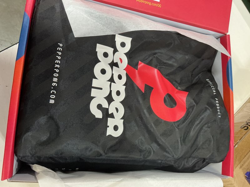 Condition photo showing Good Condition for pepper pong ping pong, reinvented | any surface, indoor or outdoor portable paddle sport| 3-speed foam balls, 4 premium paddles, free-standing net, carry bag: whisper quiet, 60-sec setup