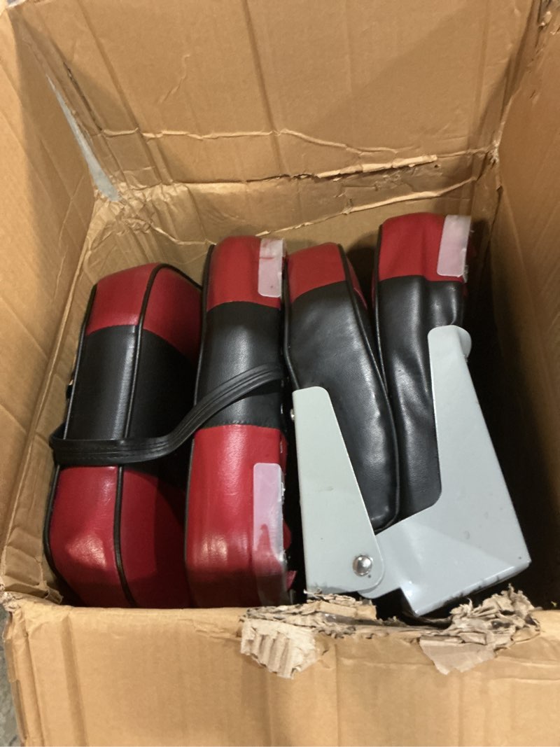 Condition photo showing Good Condition for leader accessories a pair of new low back folding boat seats(2 seats) d--red/black/charcoal