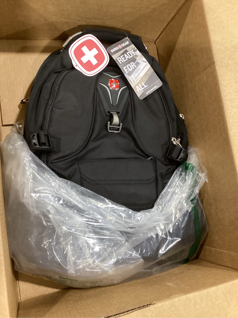 Condition photo showing New/Like New for SwissGear 2769 ScanSmart Laptop Backpack, Fits Most 16 Inch Laptops, TSA Friendly, Work, School, Men's and Women's, Black 2769 Scansmart Backpack