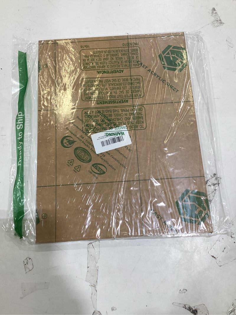 Condition photo showing Good Condition for KINLINK 12x16 Plexiglass Sheets 1/8 inch Thick - 3mm White Cast Acrylic Sheet, Plastic Sheet Polycarbonate Sheet for DIY Project, Craft, Acrylic Sign and Wedding Invitation 4 Pack 12x16 White 4