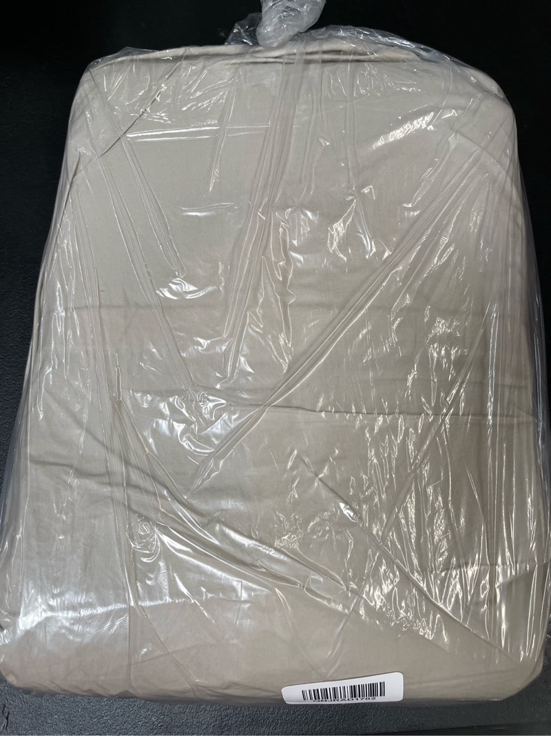 Condition photo showing Good Condition for organic brushed cotton duvet cover, twin, light grey