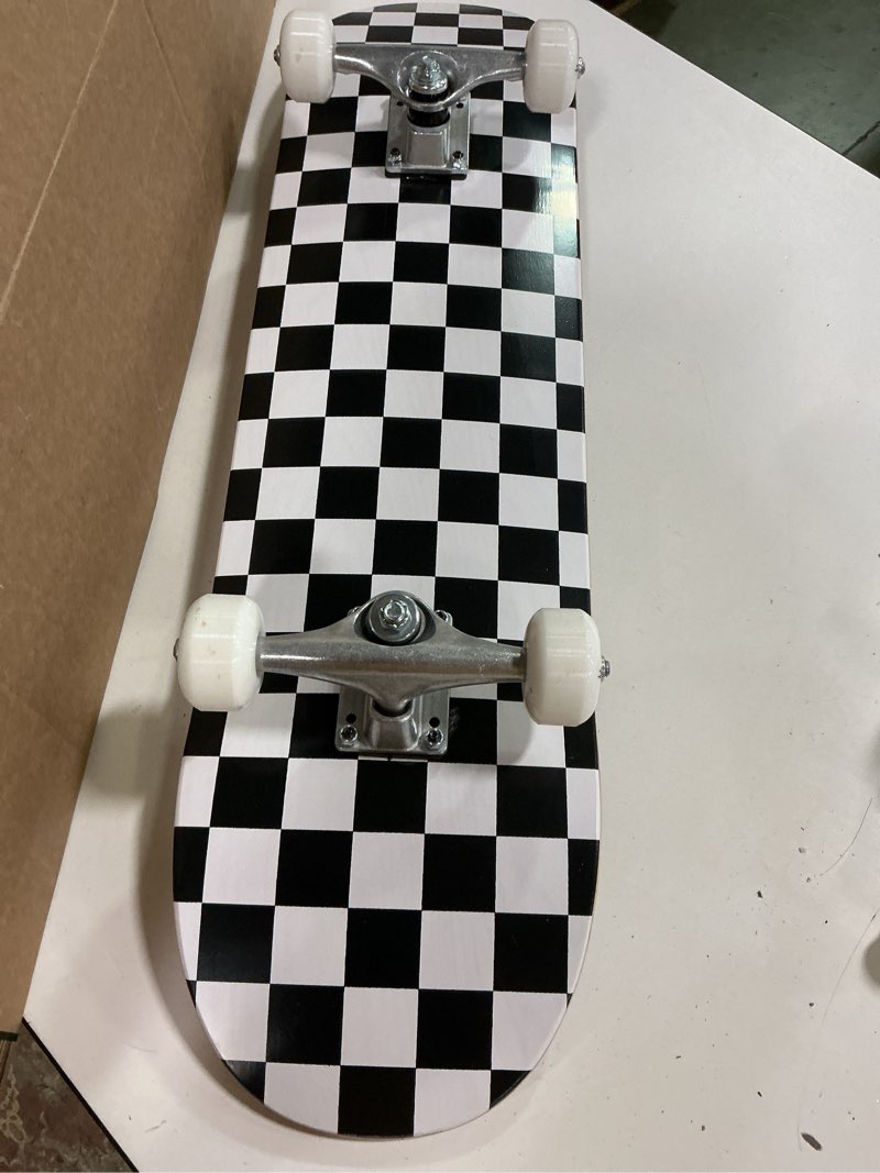 Condition photo showing As Is for BELEEV Skateboards for Beginners, 31x8 Inch Complete Skateboard for Kids Teens Adults, 7 Layer Canad