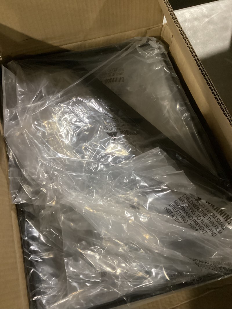 Condition photo showing New/Like New for 12 pack l18 x h 12" black heavy duty shelf brackets with screws metal shelf brackets shelf support angle brackets for shelves l brackets heavy duty floating shelf 12 pack-black 18''x12''