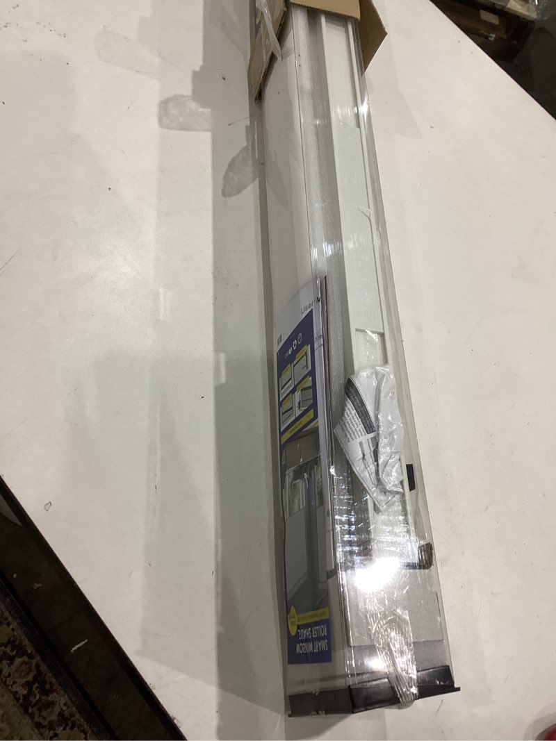 Condition photo showing Good Condition for motorized blinds no drill automatic blinds for windows cordless roller shades electric blinds with remote control smart blinds (linen, 23.5 x 72) light linen 23.5"w x 72"h