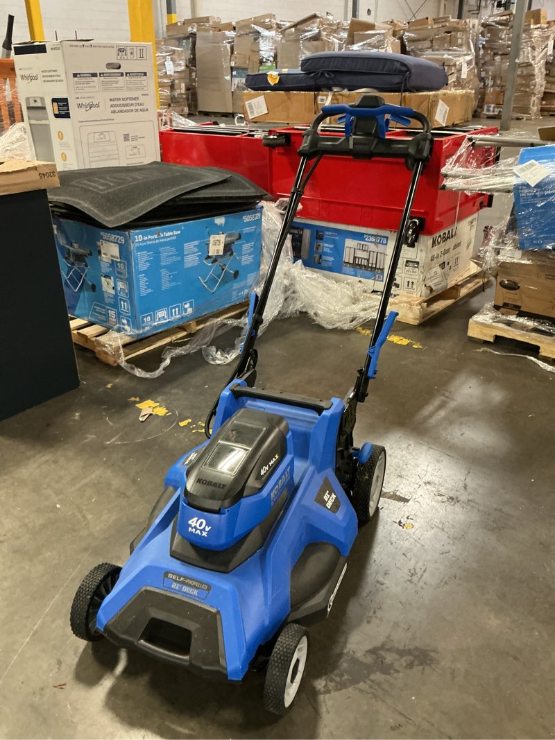 Condition photo showing Good Condition for kobalt 40-volt 21-in push lawn mower (battery and charger not included)