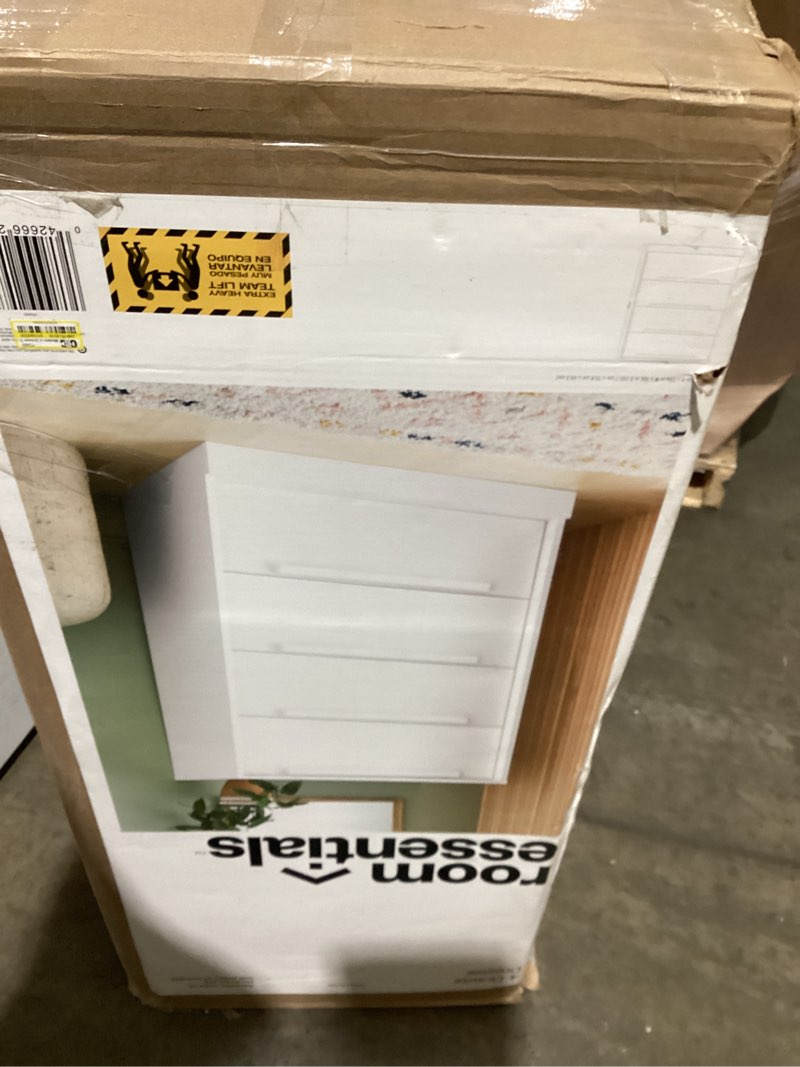 Condition photo showing Good Condition for modern 4 drawer dresser white - room essentials™