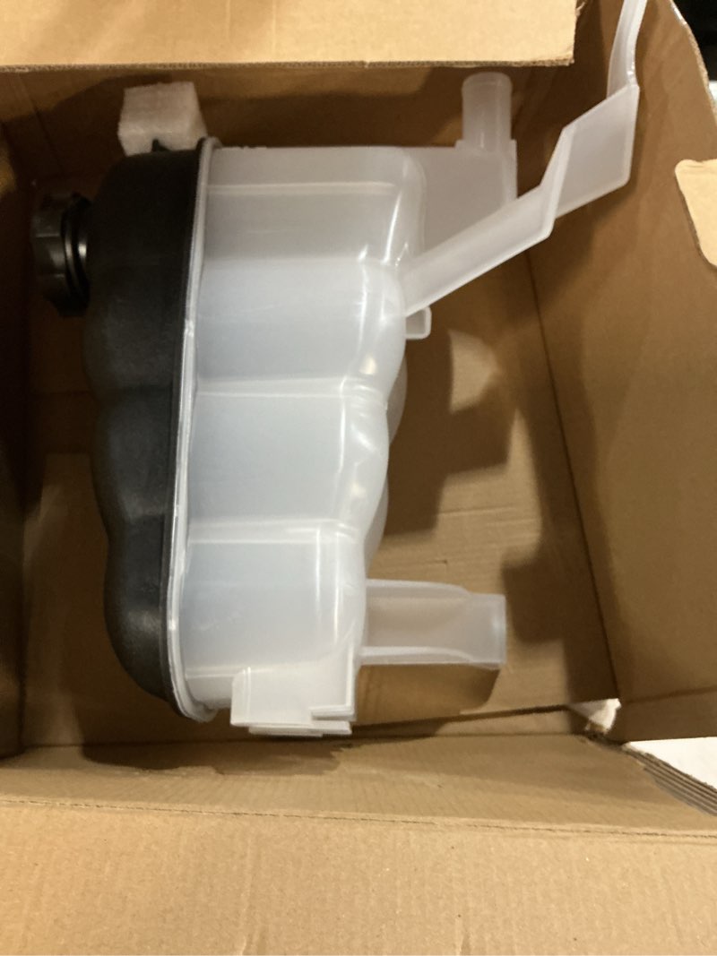 Condition photo showing Good Condition for coolant expansion reservoir tank with cap compatible with 2015-2020 cadillac escalade esv chevrolet silverado 1500 suburban 3500 hd tahoe gmc sierra 1500 yukon xl replaces 22856231 603-973