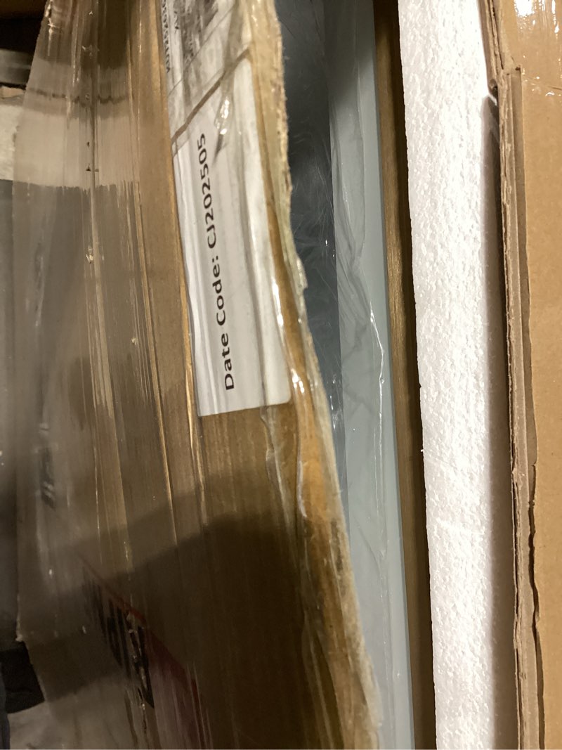 Condition photo showing Good Condition for 48x36 LED Mirror for Bathroom with Gold Frame, Backlit and Front Lighted Bathroom Mirrors for Wall, Stepless Dimmable Vanity Mirror with Lights, Anti-Fog, Memory,Shatterproof Gold-dual Light 48"L x 36"W