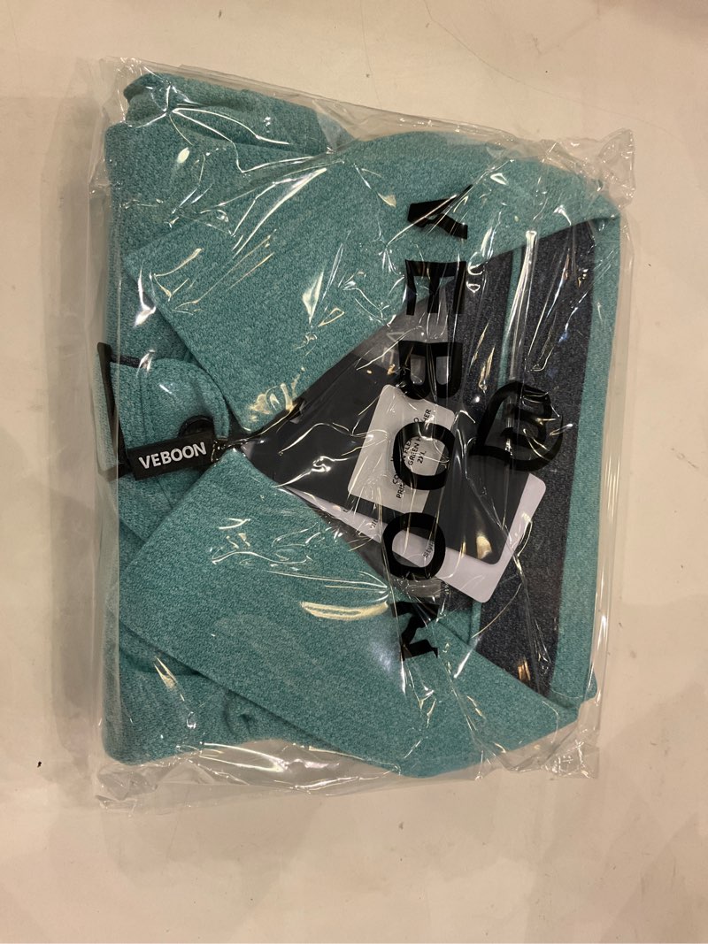 Condition photo showing New/Like New for VEBOON Men's Polo Shirts Long and Short Sleeve Cotton Blend Heather Moisture Wicking Casual Collared Shirts Long Sleeve 2X Light Blue