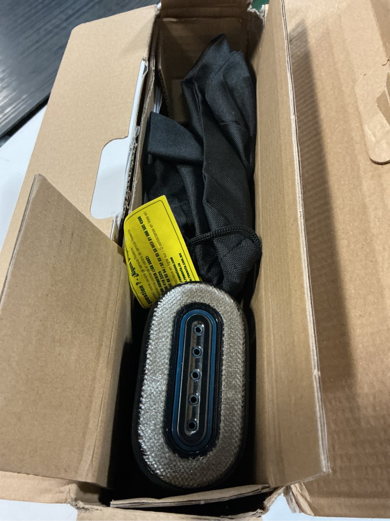 Condition photo showing As Is for Rowenta PurePop Handheld Steamer for Clothes 1.5 Lbs 15 Second Heatup, 2.3 Oz Capacity 1150 Watts Portable, Ironing, Fabric Steamer, Garment Vacation Essentials, Travel Must Have Blue DR2020 DR2020U1 Blue Travel steamer 1.150W / 2.3 Oz / Reversible Pad