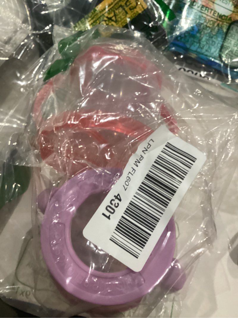 Condition photo showing As Is for Munchkin Snack Catcher Toddler Snack Cups, No Spill, 2 Pack, Pink/Purple Pink/Purple 2 Count (Pack of 1)