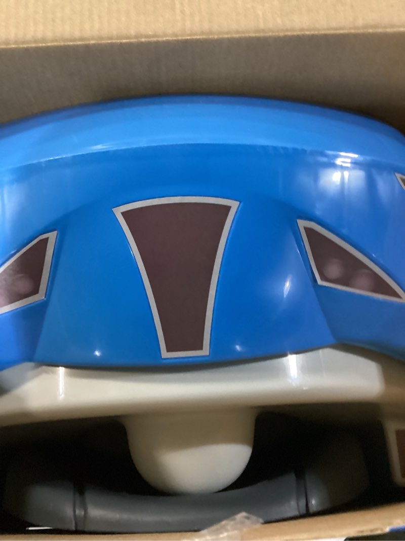 Condition photo showing Good Condition for hot wheels blue race car potty training toilet, race car potty seat includes detachable toddler toilet seat and kids potty, ages 12 months and up
