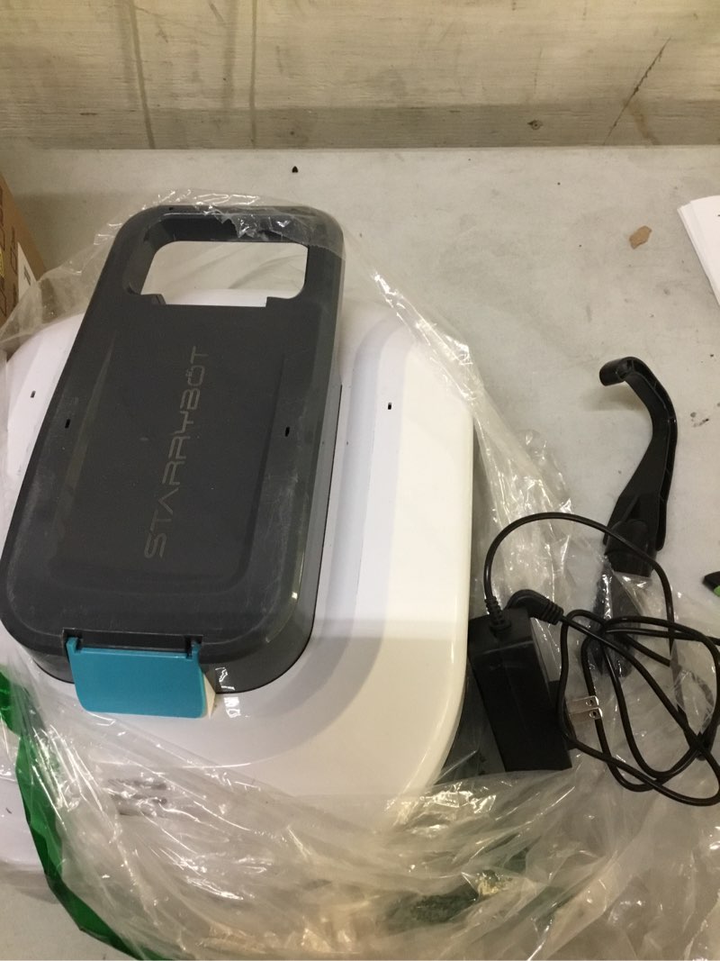 Condition photo showing New/Like New for starrybot cordless robotic pool cleaner with dual high-efficiency motors delivers strong suction, smart self-parking,smart led indicator,pool vacuum for above-ground flat pool up to 900 sq.ft(white)
