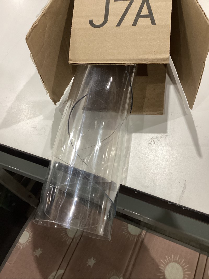 Condition photo showing Good Condition for deep dream 1.5mm thick 48 inches clear round table protector, round table cover, tablecloth protector, table protector for dining room table & office round clear 1.5mm 48"