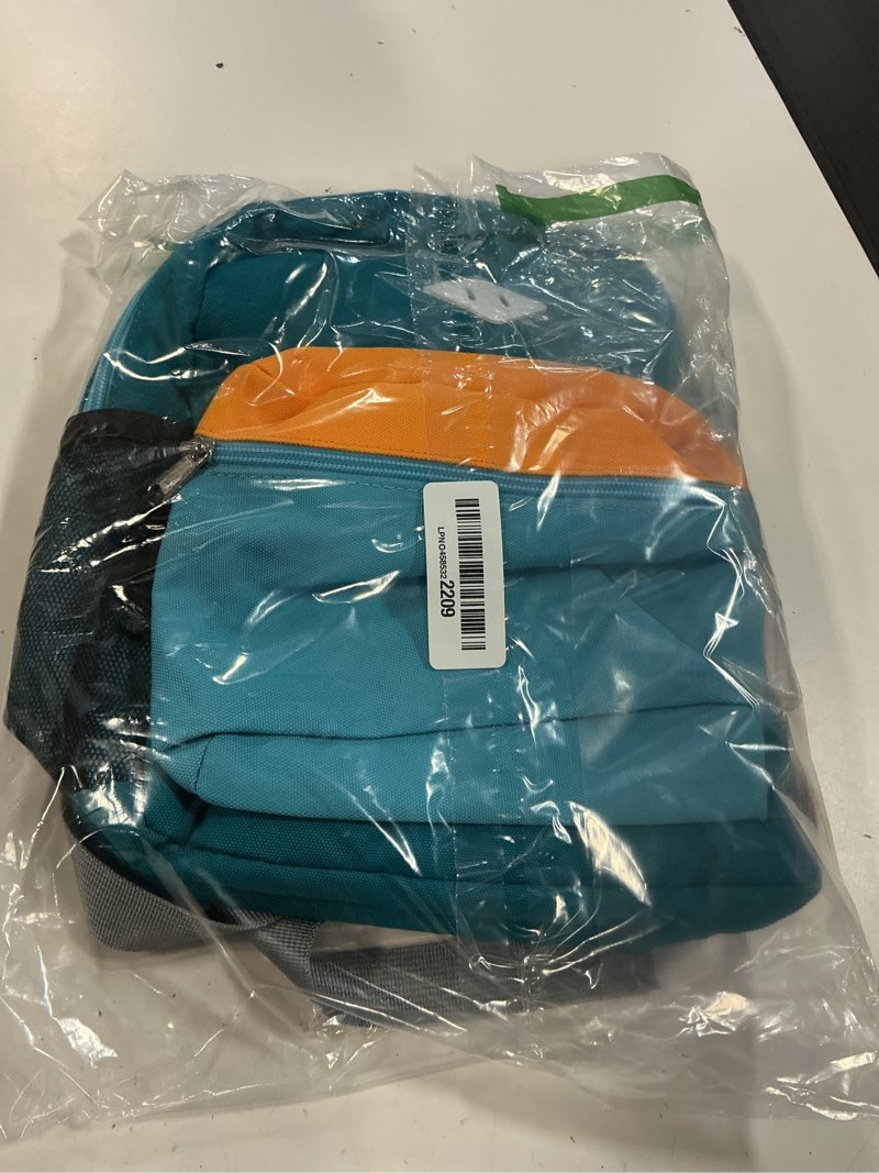 Condition photo showing New/Like New for steamedbun kids backpack for boys,kindergarten backpack for toddler boys age 3-6 orange green blue small - 15"h