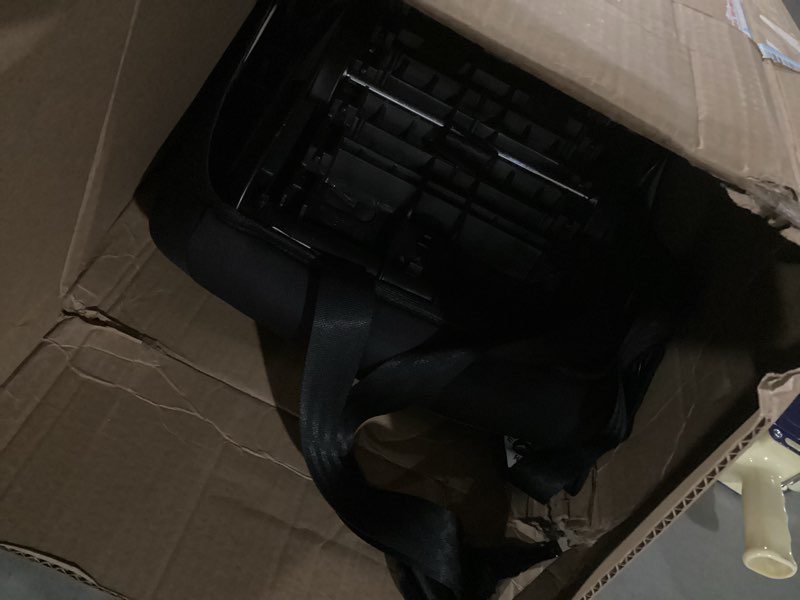 Condition photo showing As Is for Cosco Mighty Fit 65 DX Convertible Car Seat, Heather Onyx Onyx Car Seat