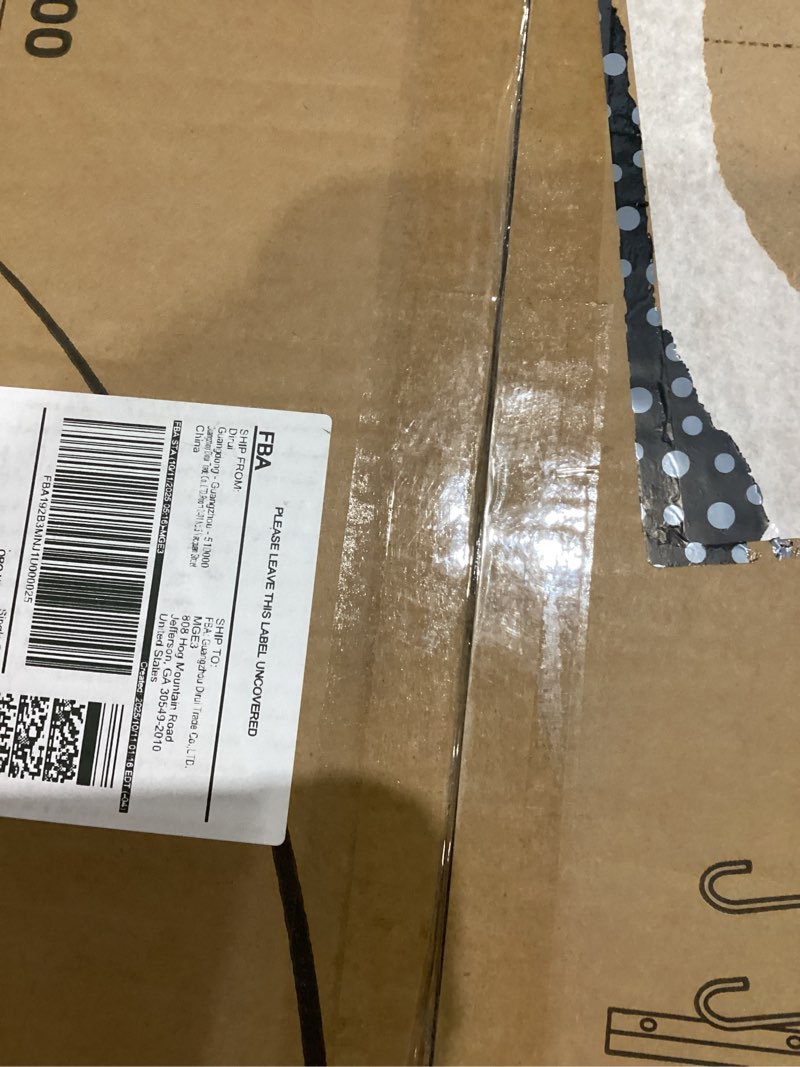 Condition photo showing As Is for OROPY 2 Pack Wooden 23.6'' Pot Pan Hanging Rack Wall Mounted with 10 S Hooks, Set of 2 Large Pot Wall Holder Kitchen Shelves for Utensils, Cookware