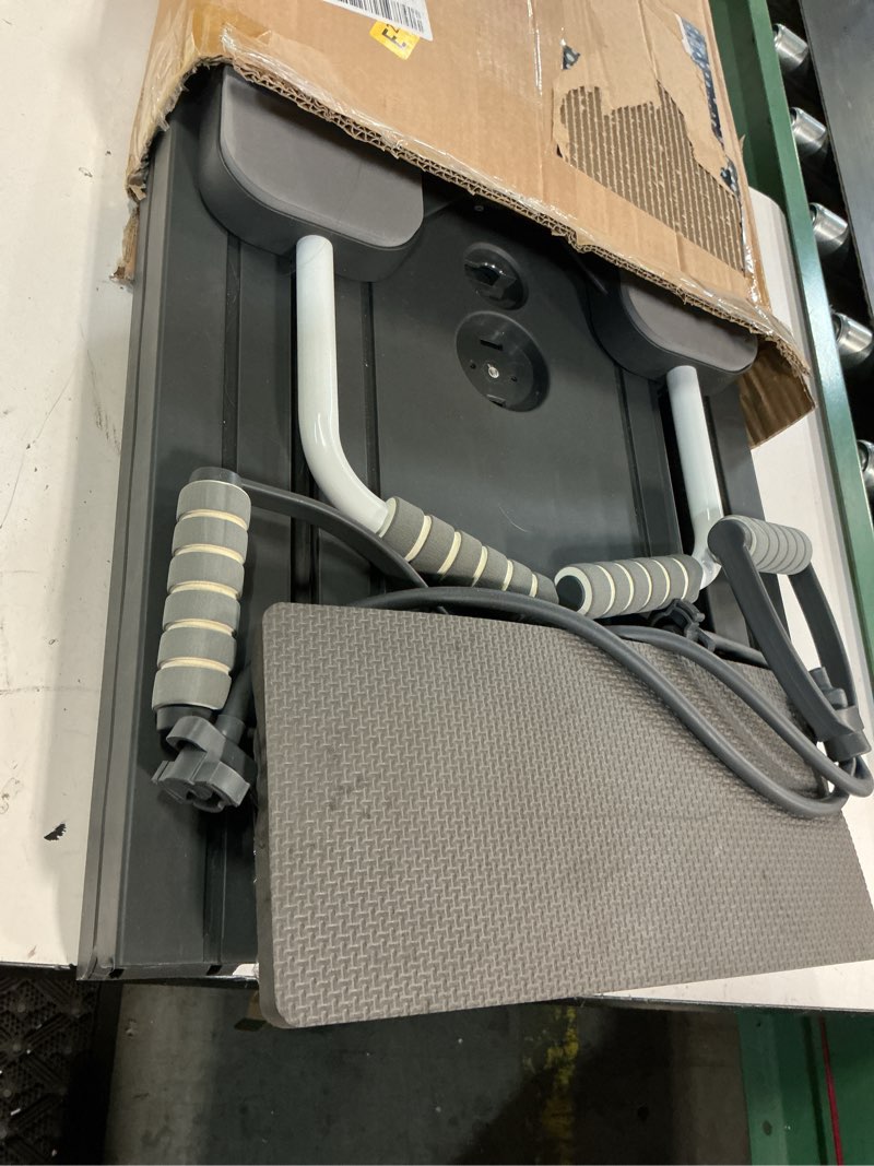 Condition photo showing As Is for janua pilates board - pilates reformer set, multi-purpose foldable pilates reformer board for home, 5 in 1 pilates sliding board black
